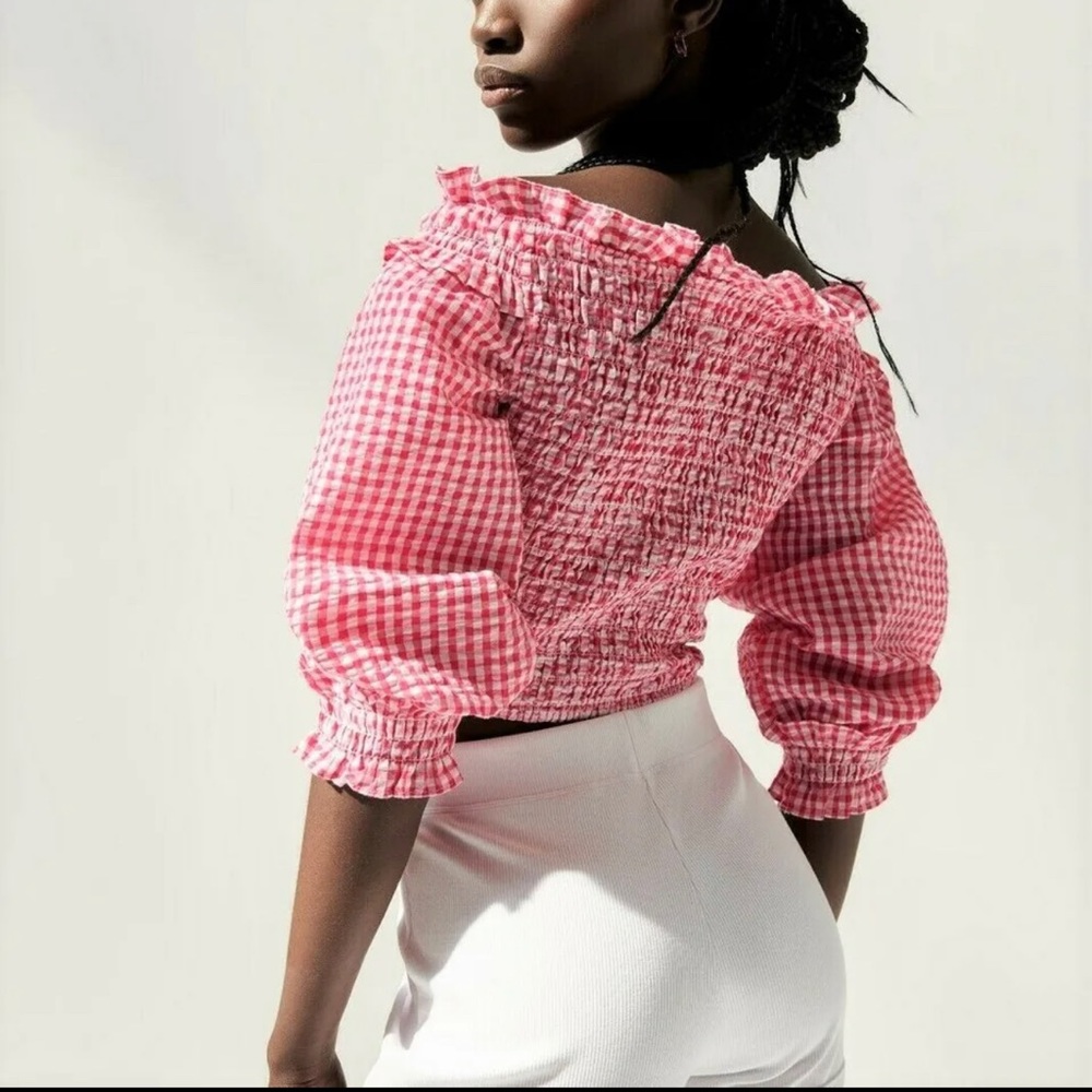 Zara Gingham Blouse✨